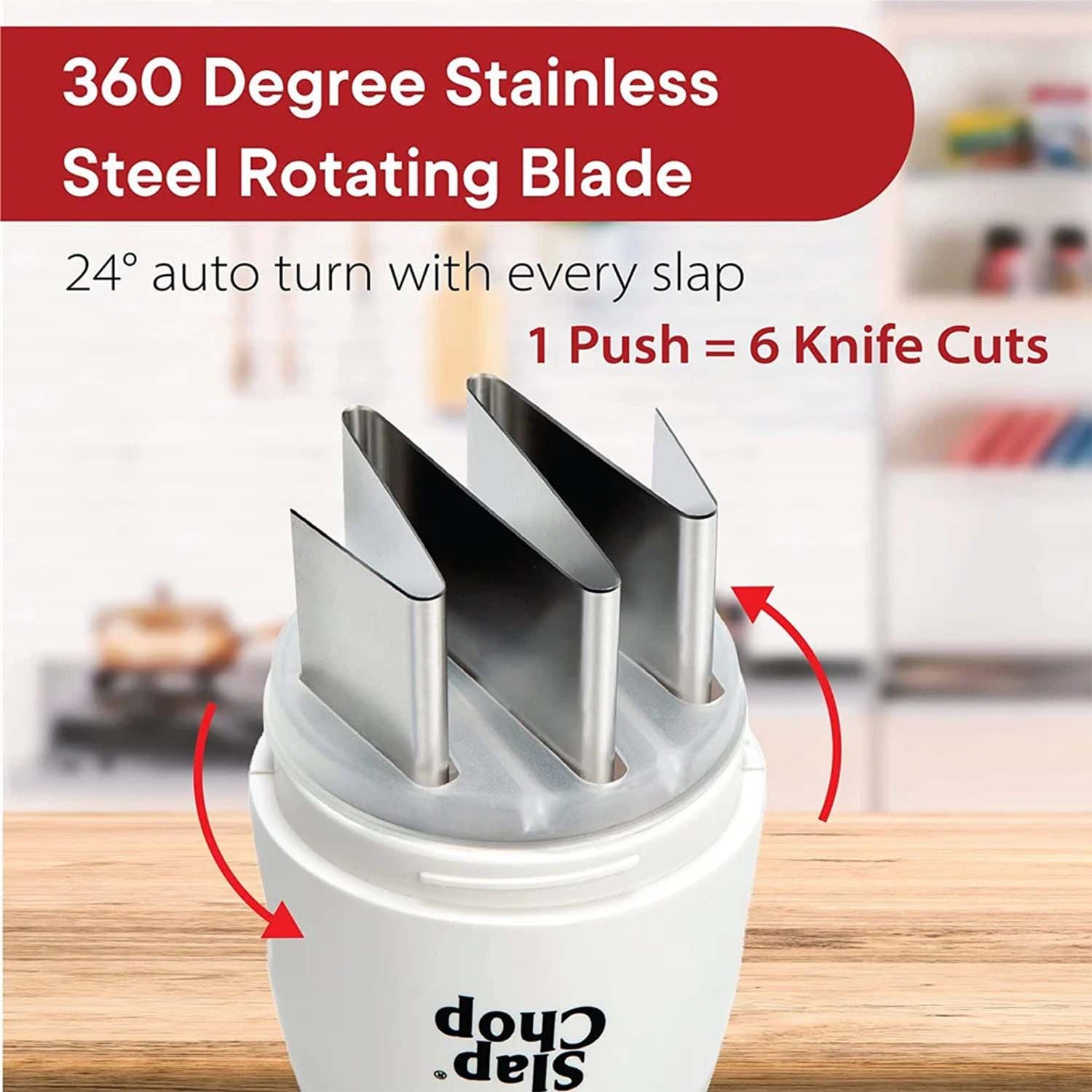 Slap Chop Hand Press Vegetable  Fruit Chopper (1 Pc)