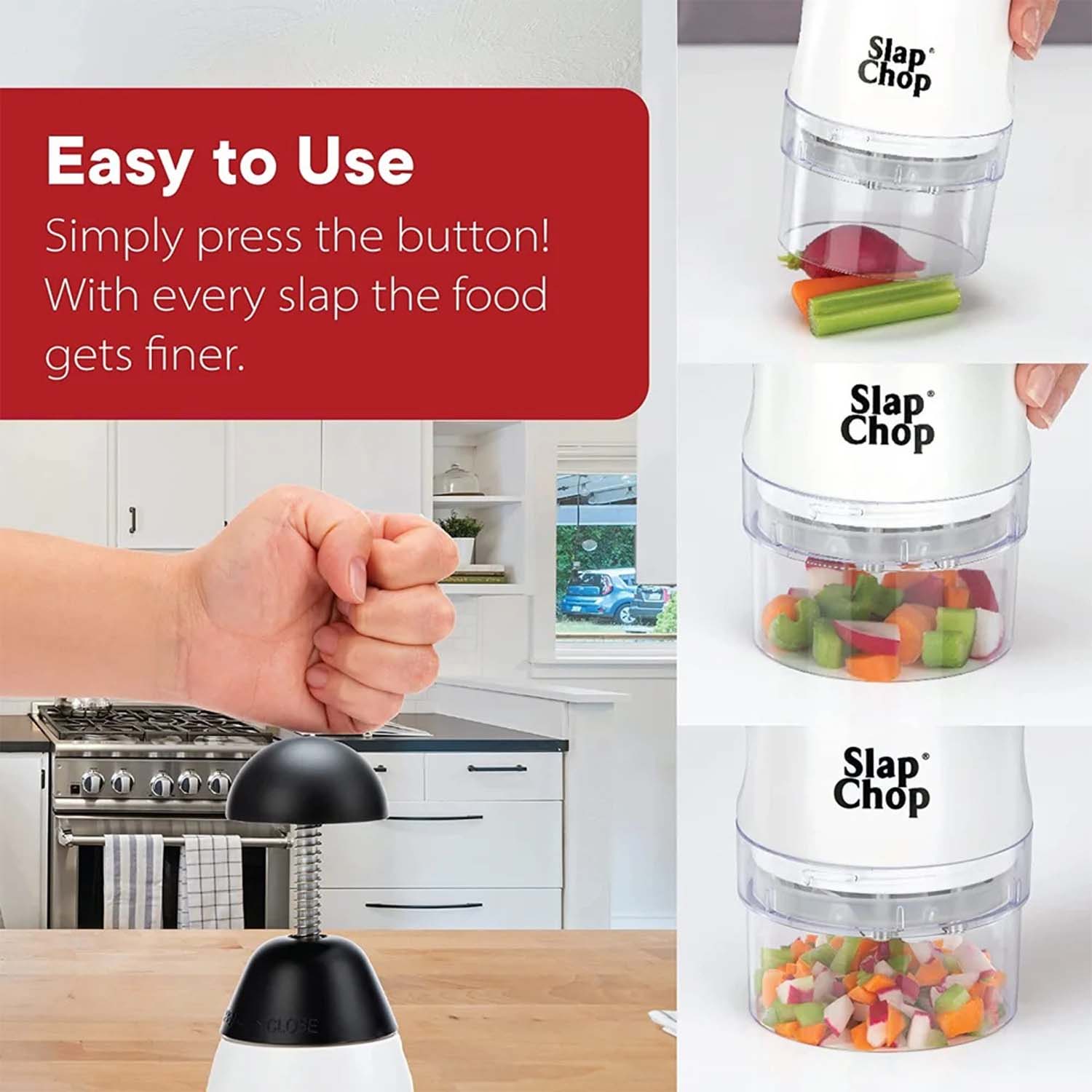 Slap Chop Hand Press Vegetable  Fruit Chopper (1 Pc)